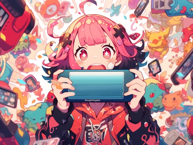 エステティックなアニメキャラクターゲーム