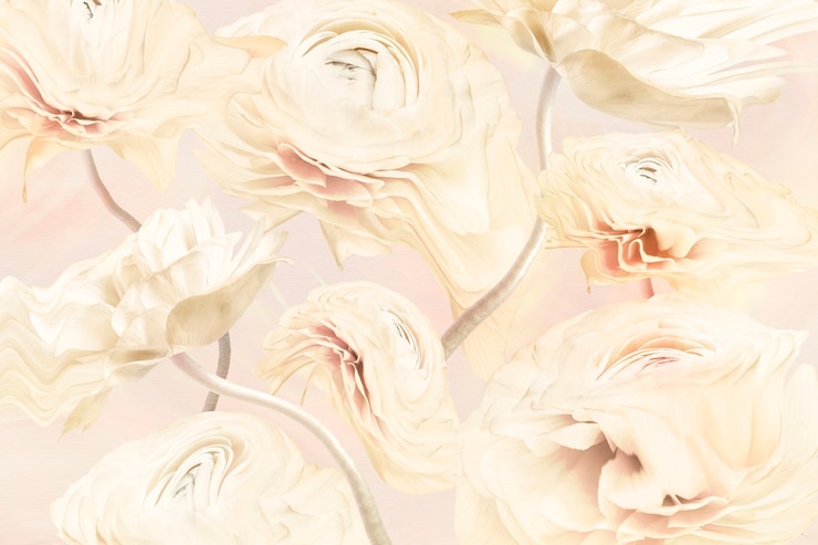 無料Photo 美的背景、トリッピーなベージュのキンポウの花