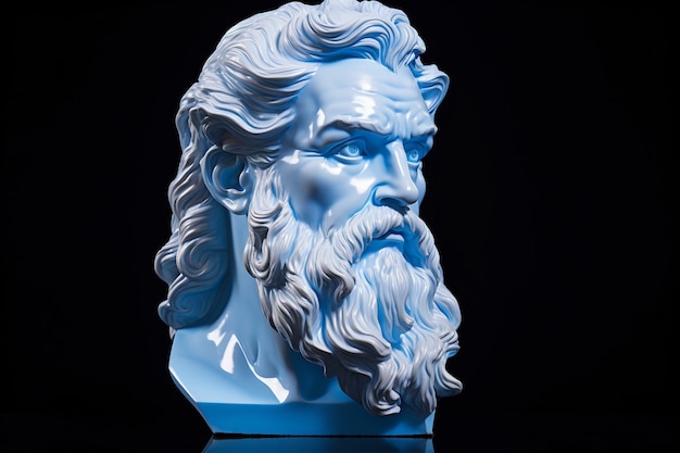 Aesthetic background with greek bust