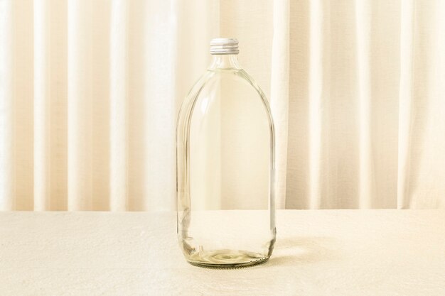 Aesthetic clear glass bottle, home decor