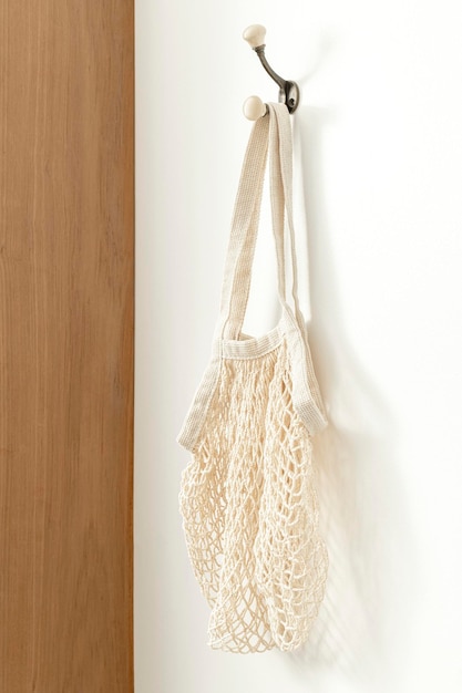 Aesthetic net tote bag, sustainable fashion