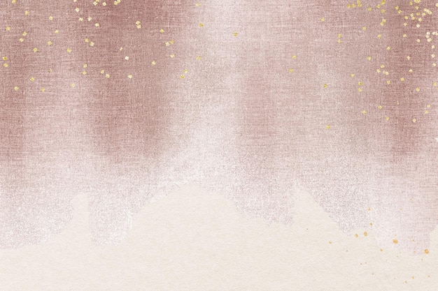 Aesthetic pink background, festive gold glitter holiday design