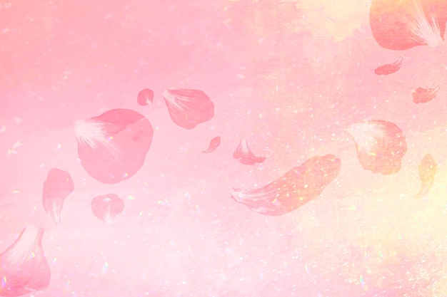 Aesthetic pink rose petal background