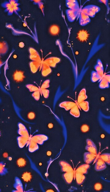 Aesthetic wallpaper  with flowers