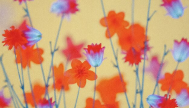 Aesthetic wallpaper  with flowers