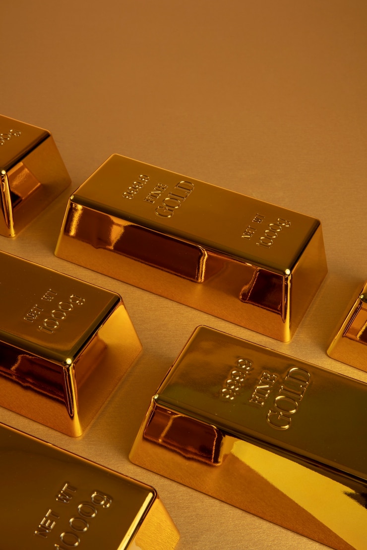 無料Photo 金の延べ棒を使った美的壁紙