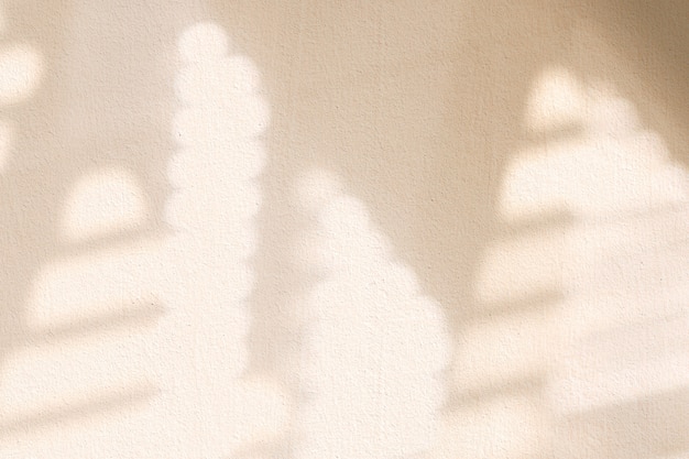 Aesthetic window shadow beige on texture background