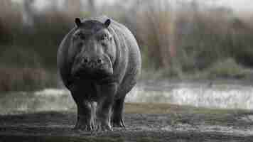 Foto gratuita africa hippopotamus amphibius