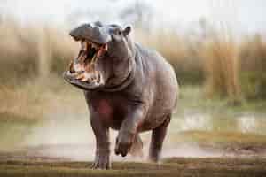 Foto gratuita africa hippopotamus amphibius