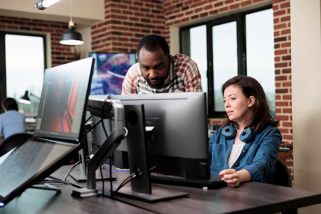 african american company coworker standing near production department team leader desk while discussing digital graphic artist with colleague talking about future project 482257 42923 - Great Tips On How To Keep Your PC Clean &amp; Safe