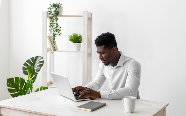 African american man working