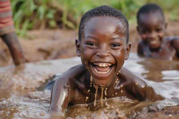 African children enjoying life