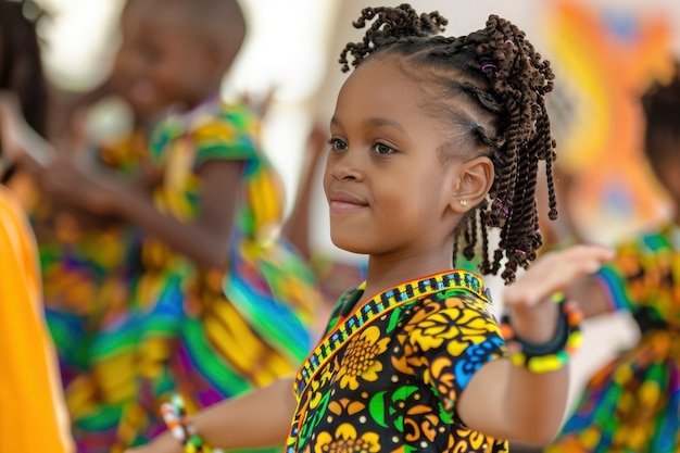 Foto gratuita bambini africani che si godono la vita