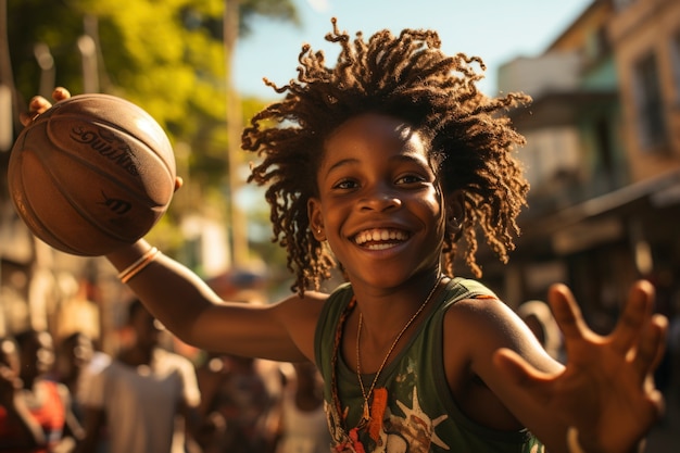 Foto gratuita bambini africani che si godono la vita