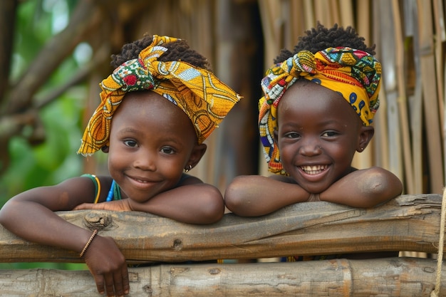 Free photo african kid enjoying life