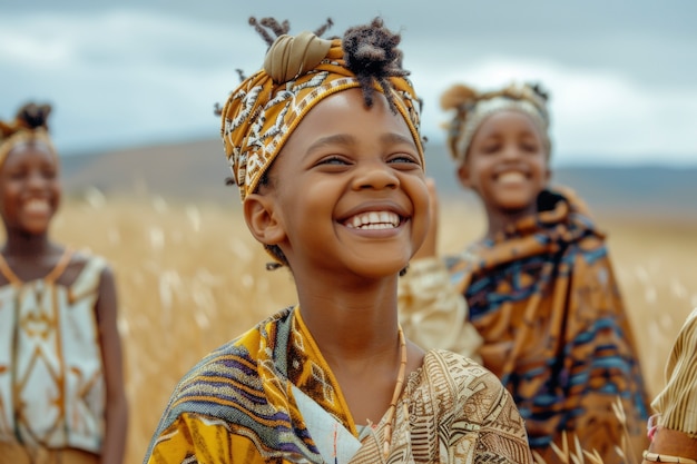 African kid enjoying life