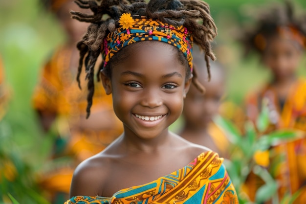 Foto gratuita ragazzo africano che si gode la vita.