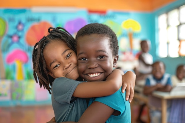 Free photo african kids enjoying life