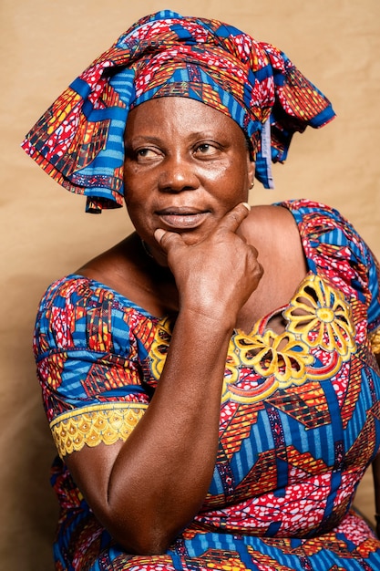 African senior woman