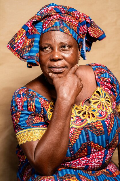 African senior woman