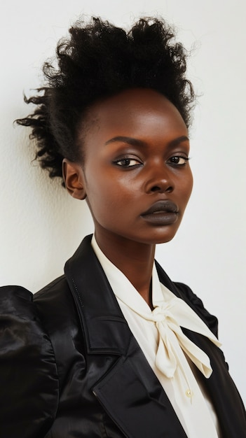 Free photo african woman posing in studio