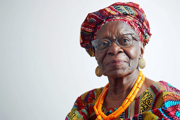 Free photo african woman posing in studio