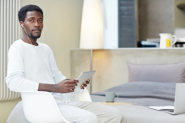 Afro-American Freelancer at Work