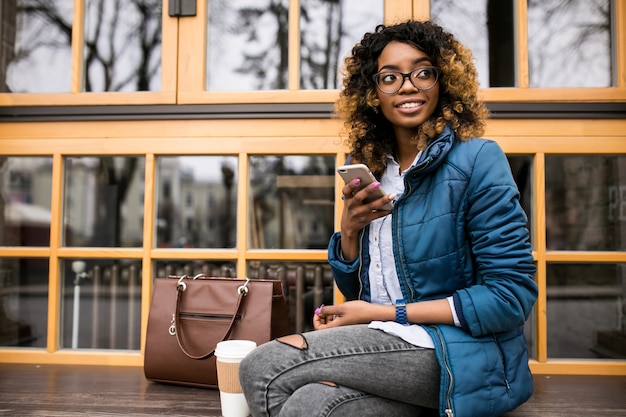 Afro belle americano adulto africano