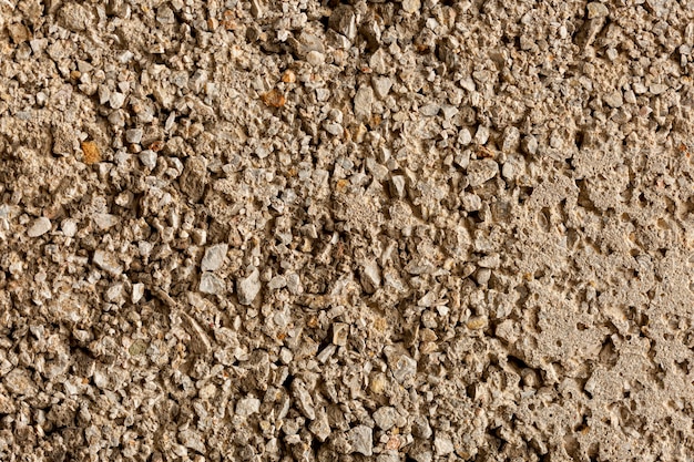 바위와 자갈 세 시멘트 표면