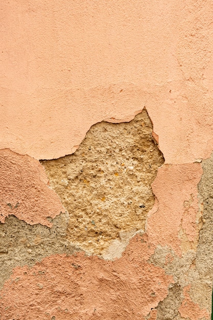 Aged concrete with peeling surface