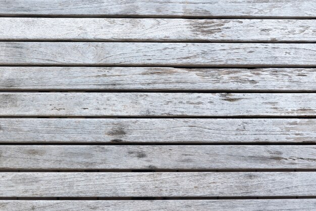 Aged white wood planks background