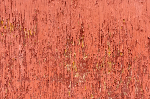 Free photo aged wood surface with chipping paint