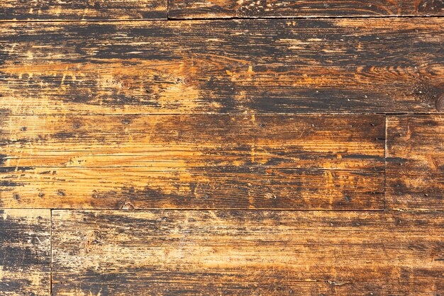 Aged wooden planks wall background