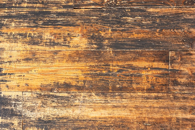 Aged wooden planks wall background