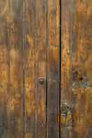 Free photo aged wooden surface structure with metal