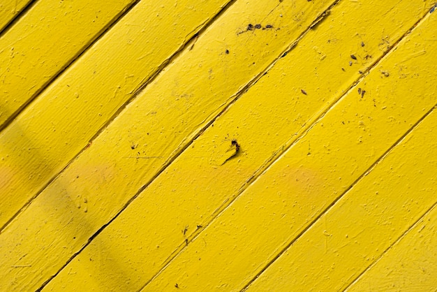 Aged yellow wooden planks background