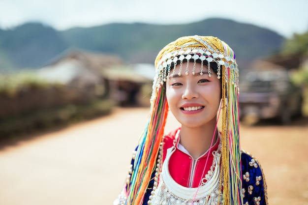 무료 사진 고산족 여성 농업