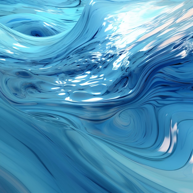 Ai generated 3d water