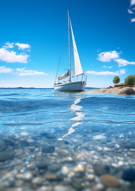 Ai generated boat picture