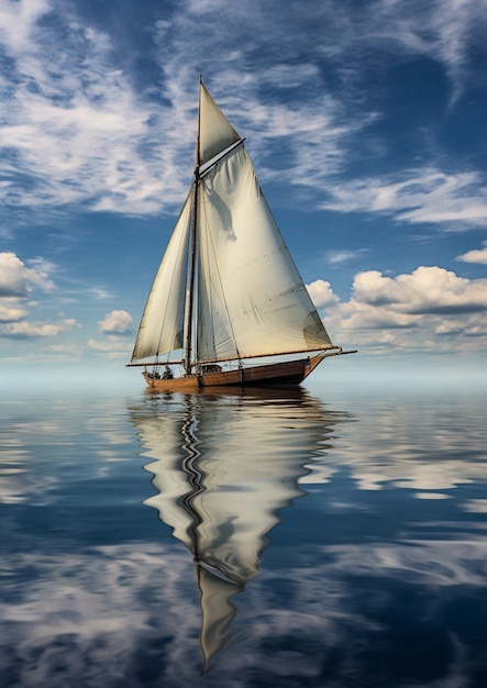 Free photo ai generated boat picture