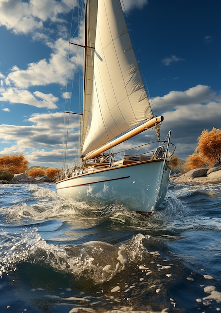 Free photo ai generated boat picture