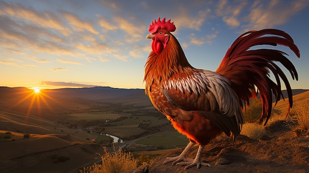 Foto gratuita immagine di pollo generata da ai