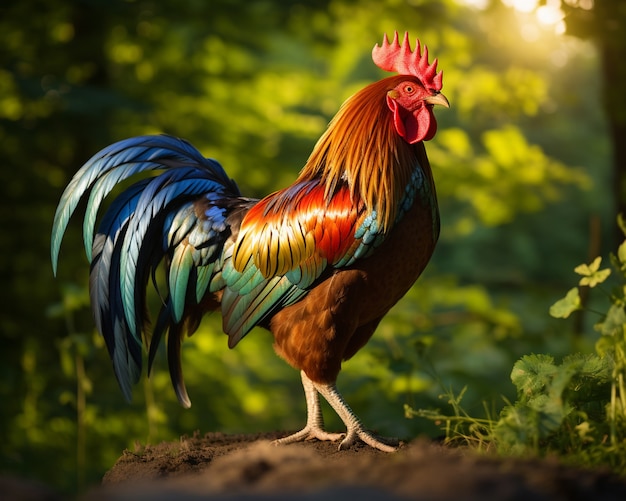 Foto gratuita immagine di pollo generata da ai