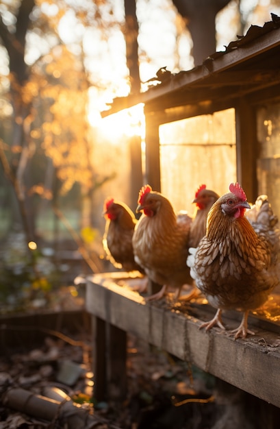 Foto gratuita immagine di pollo generata da ai