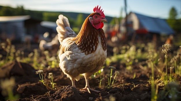 Foto gratuita immagine di pollo generata da ai