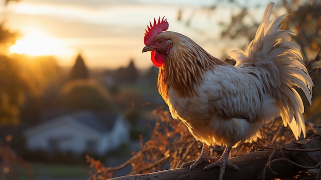 Foto gratuita immagine di pollo generata da ai