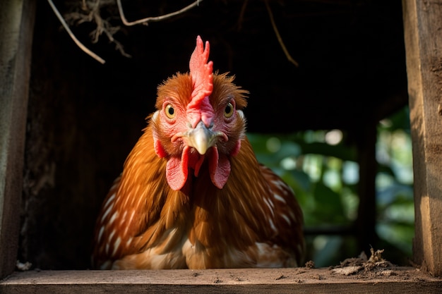 Foto gratuita immagine di pollo generata da ai