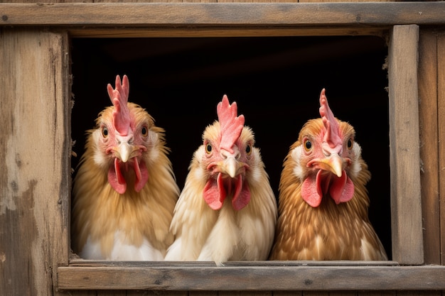 Foto gratuita immagine di pollo generata da ai