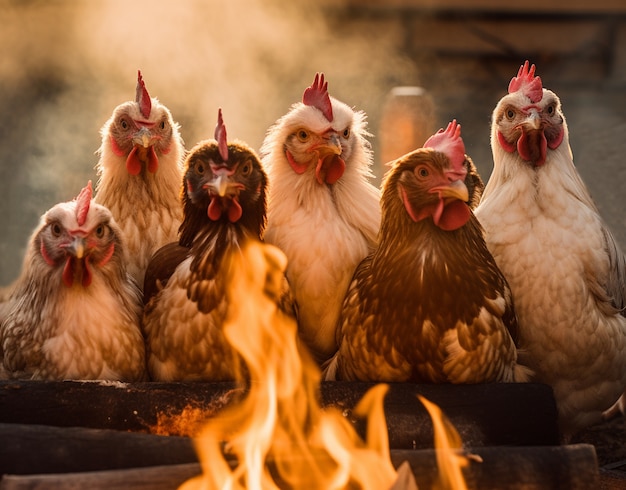 Free photo ai generated chicken picture