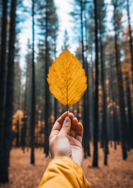 Foto gratuita ai generato foglie di caduta immagine